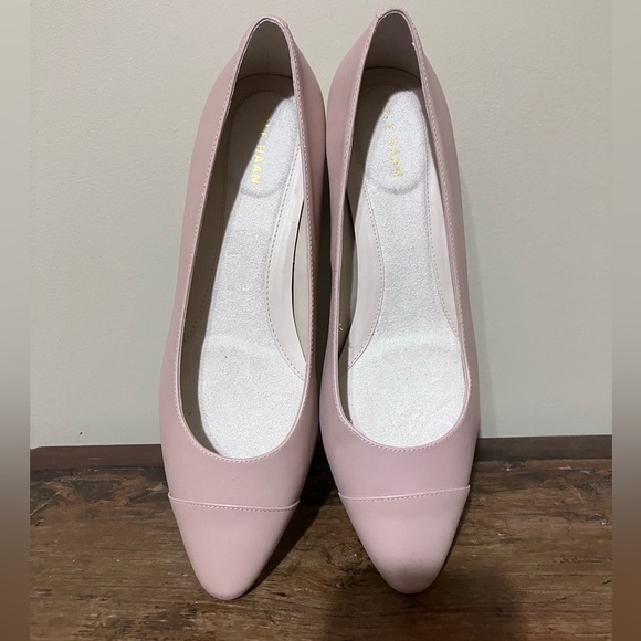 NWOT! Cole Haan Women's Go-To Block Heel Pumps in Blush - Picture 1 of 8
